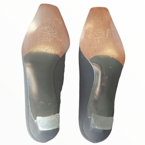 STUART Weitzman Vintage Black Witch Core Square toe Heels 🧙♀️ - Picture 2 of 13